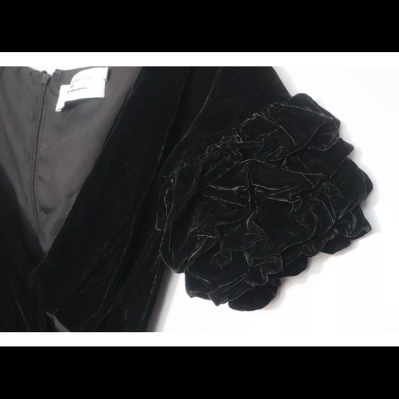 FP Caroline Velvet Wrap Dress By Fame and Partners - Picture 7 of 8